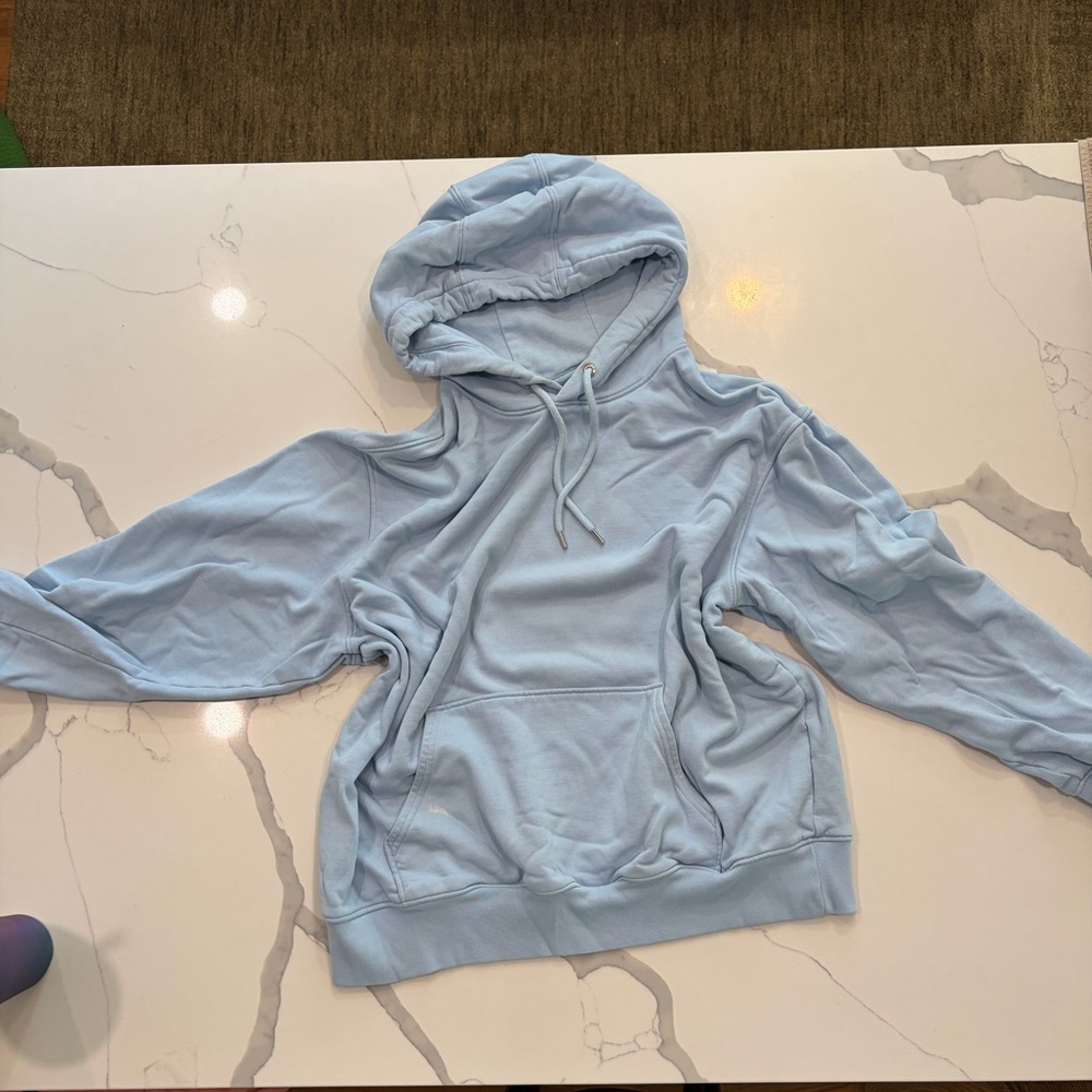 🌸100% Cotton light blue Hoodie